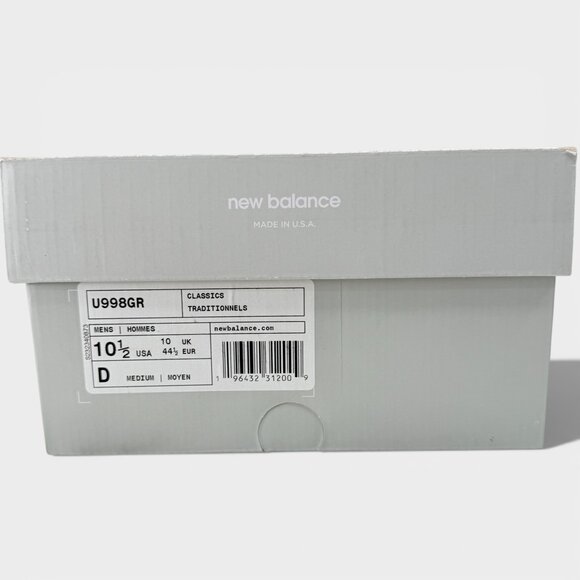 New Balance 998 Core Made in USA Grey Silver U998GR Men\'s  Brand New main image 15